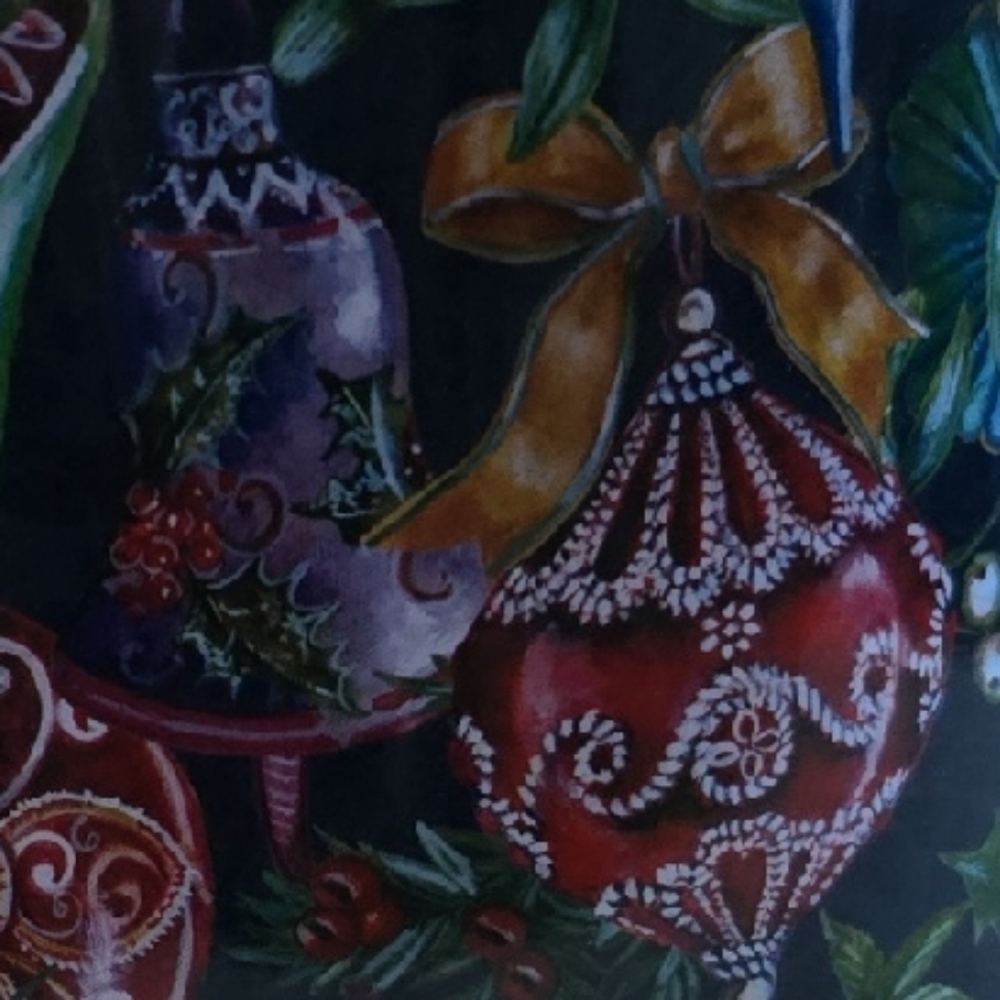 Festive Holiday Tin with Lid